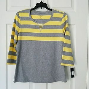 Karen Scott Striped Top MP